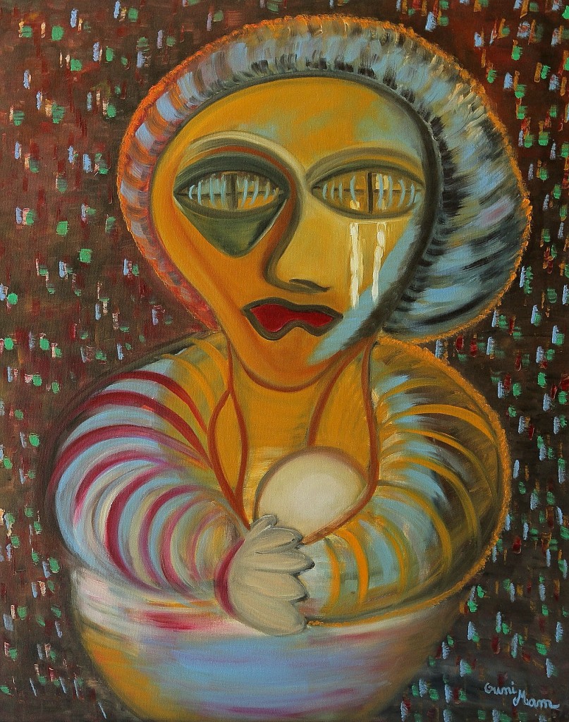 La Mère - huile 92 x 73